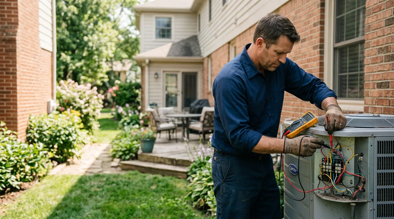 HVAC technician working near Sheridan, MI